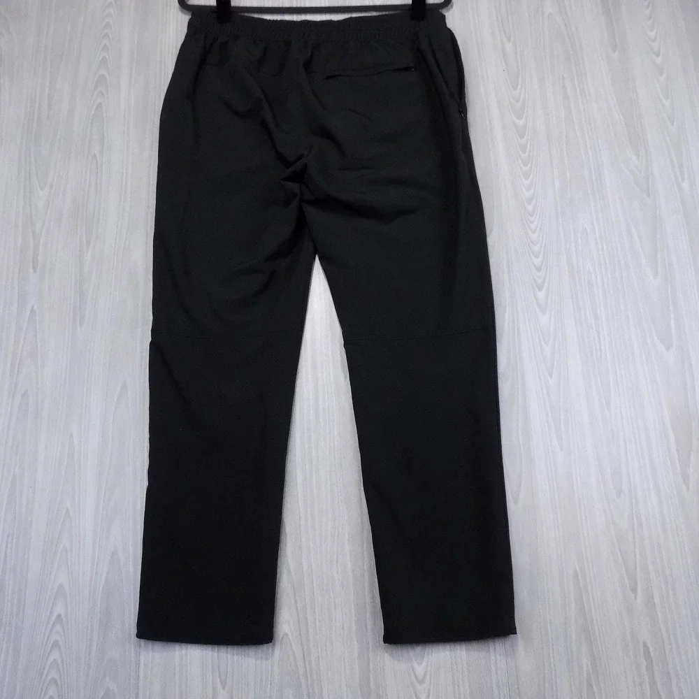 Banana Republic Slim-Tapered Fit Pants Men 32x30 Black Performance Tech Casual